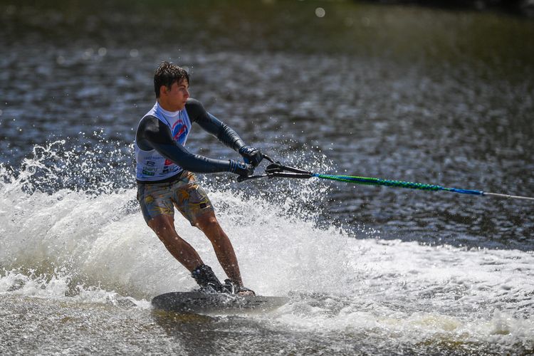 Waterski Trick competition at the 64th Nautique Moomba Masters International Invitational watersport