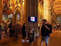 Tribute to Pope Francis at St Mary's Cathedral in Sydney, Australia - 22 Apr 2025