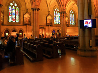 Tribute to Pope Francis at St Mary's Cathedral in Sydney, Australia - 22 Apr 2025