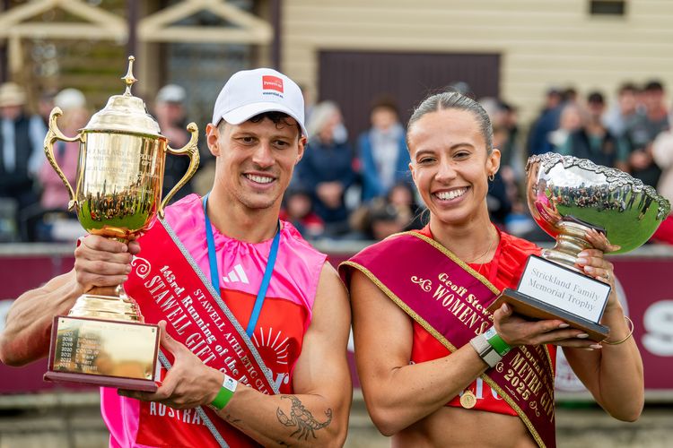 Bree Rizzo is the Stawell Gift 2025 champion in Stawell 