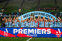 Melbourne City's A-League Women premiership celebration in Melbourne