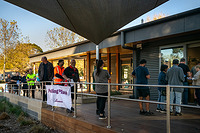 Australian Federal election in Melbourne, Australia - 02 May 2025