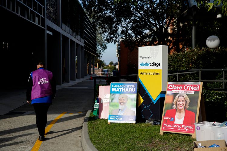 Australian Election day in Melbourne, Australia - 03 May 2025