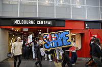 Anti-Trump rally in Melbourne, Australia - 24 May 2025